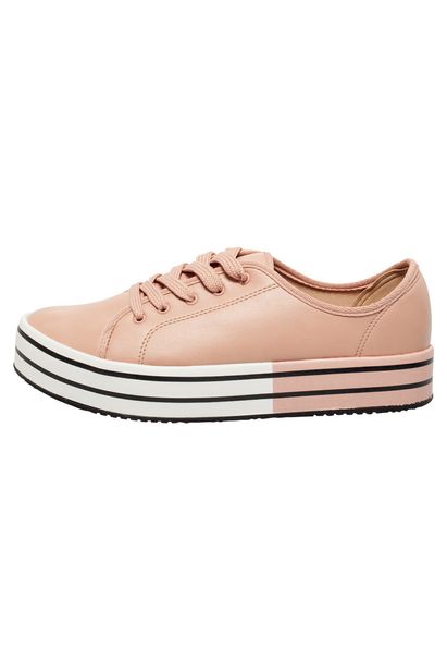 tenis flatform beira rio rosa