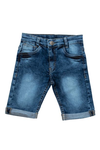 Bermuda Jeans Infantil Akiyoshi Estonada Azul Avenida