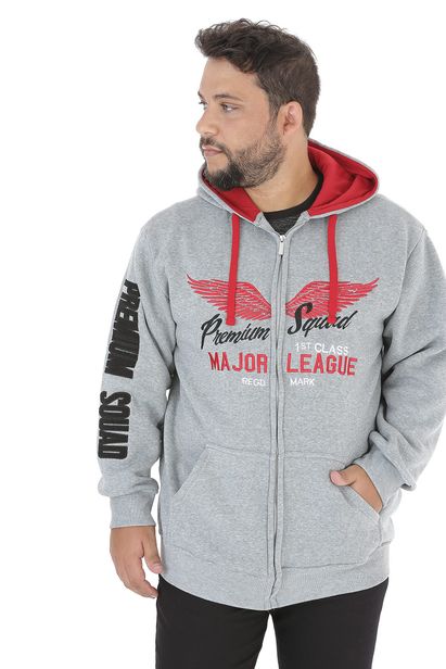 jaqueta moletom plus size