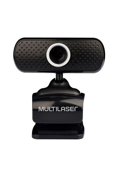 Webcam Plug e Play 480p Microfone USB Preto Multilaser - WC051